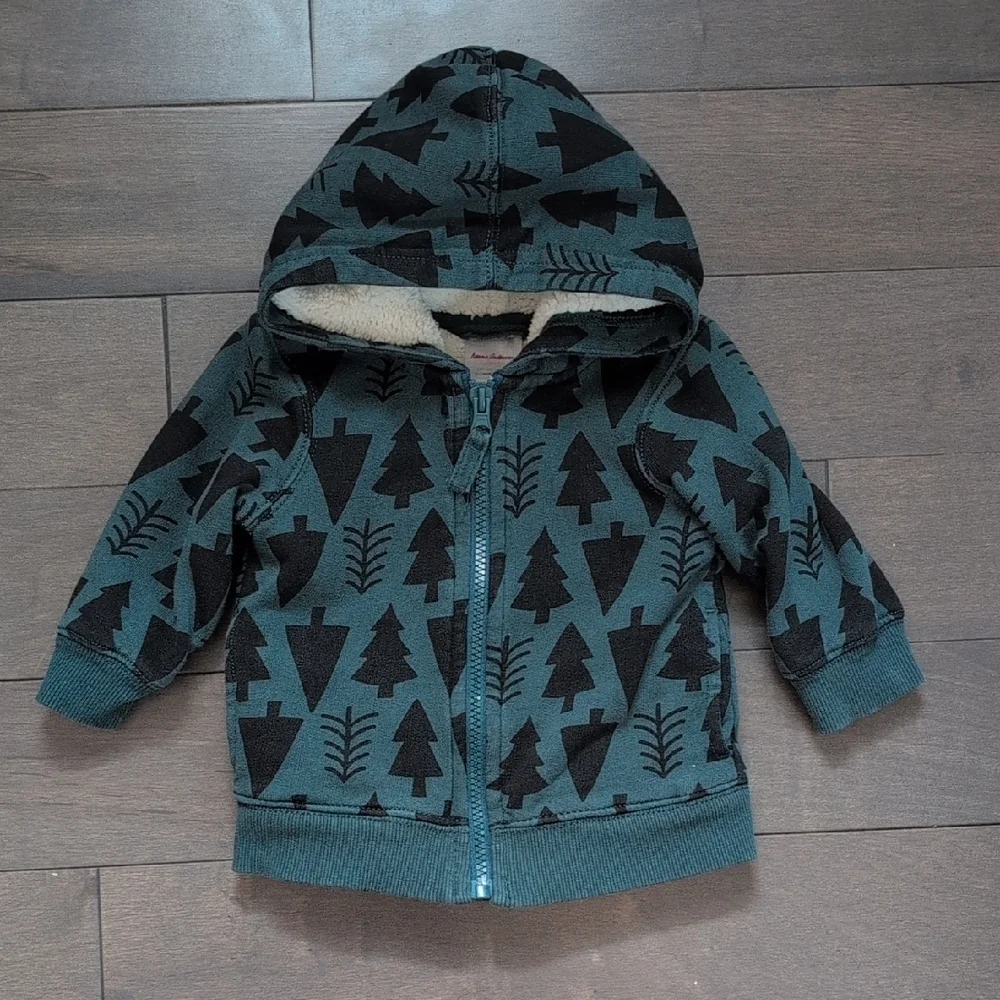 Hanna Andersson 12-18 Months Faux Shearling Lined Hoodie